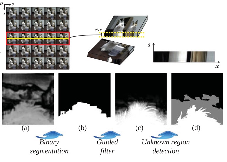 Automatic Trimap Generation and Consistent Matting for Light-Field Images
